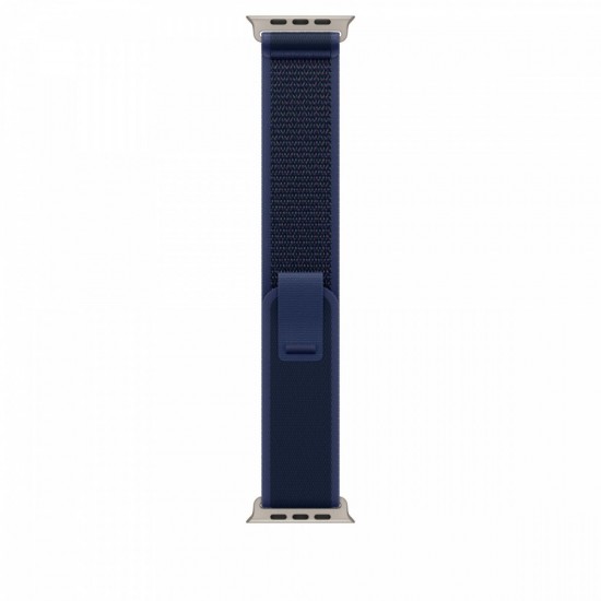 Opaska Trail w kolorze niebieskim do koperty 49 mm - rozmiar S/M - elementy z tytanu w kolorze naturalnym