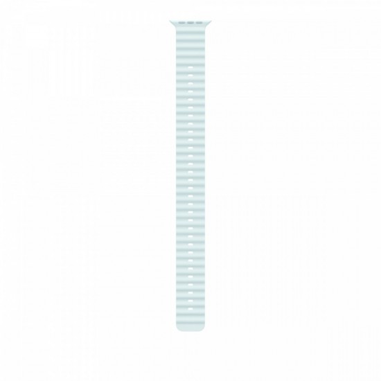 Przedłużka do paska Ocean w kolorze mroźnego błękitu do koperty 49 mm - elementy z tytanu w kolorze czarnym