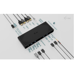 Stacja dokująca Universal Dual 4K Display Power Delivery 85W + i-tec USB-C Charger 100W 