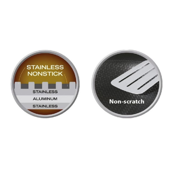 Profesjonalna patelnia / Wok 30 cm  MR-1224-30