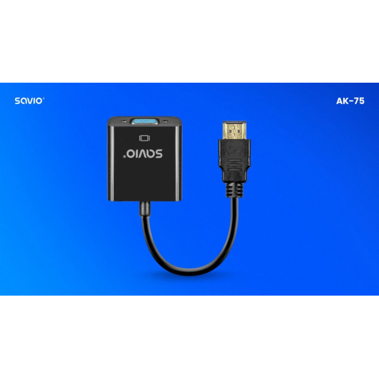 Adapter HDMI-VGA AK-75