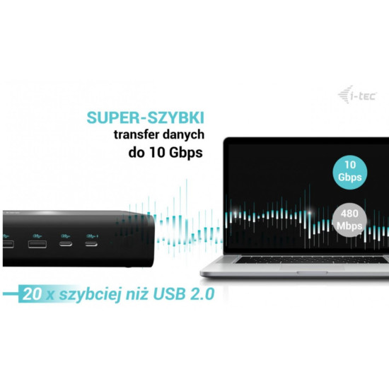 Stacja dokująca uniwersalna 6x 4K/60Hz Display PD 140W 