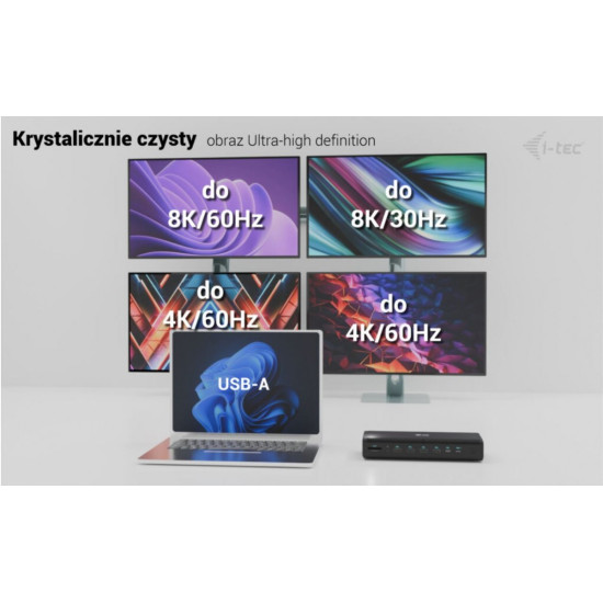 Stacja dokująca uniwersalna 6x 4K/60Hz Display PD 140W 