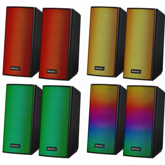 Głośniki komputerowe SPITFIRE 2.0 6W LED USB 