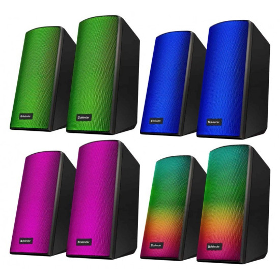 Głośniki komputerowe SPITFIRE 2.0 6W LED USB 