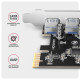 PCEU-430RS Kontroler PCIe 4x port USB 3.2 GEN 1, UASP, chipset  Renesas, 15-pin SATA zasilacz