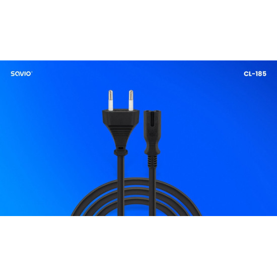 Kabel zasilający 2pin, 5m,  CL-185