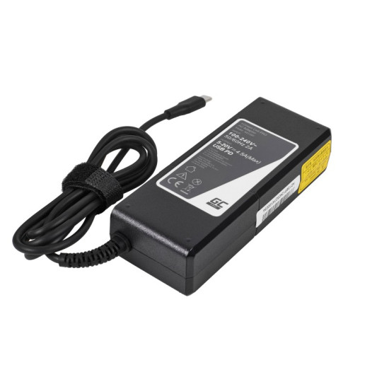 Zasilacz GC USB-C 90W 5V-9V-12V-15V/3A, 20V/4.5A Power Delivery 