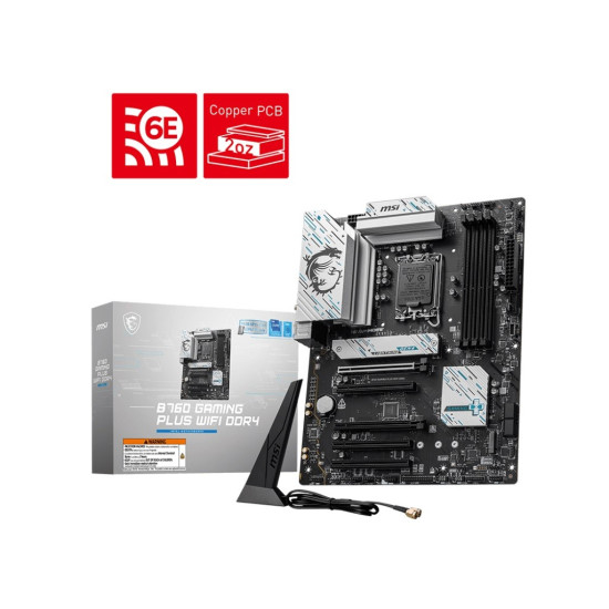 Płyta główna B760 GAMING PLUS WIFI s1700 4DDR4 DP/HDMI ATX 