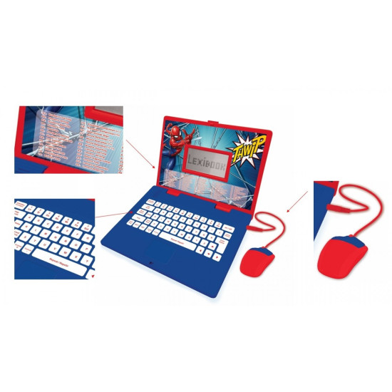 Laptop edukacyjny Spider-Man dwujęzyczny PL/ ENG 124 aktywności