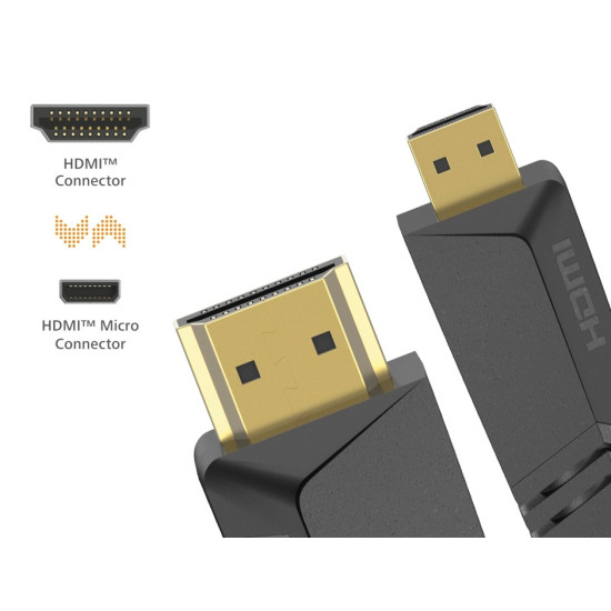 Kabel HDMI-micro HDMI 1,5m 