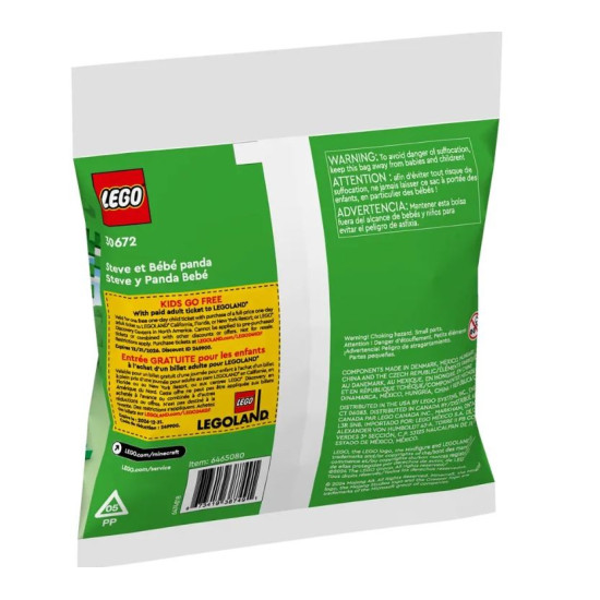 Klocki Minecraft 30672 Steve i mała panda