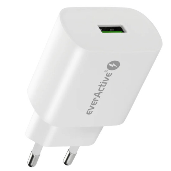 Ładowarka sieciowa 1X USB 18W QC3.0 Biała 