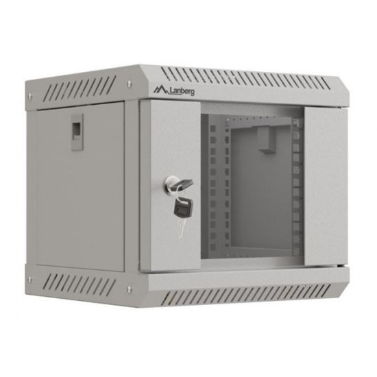 Szafa instalacyjna rack wisząca 10 cali 4U 300x300 szara 