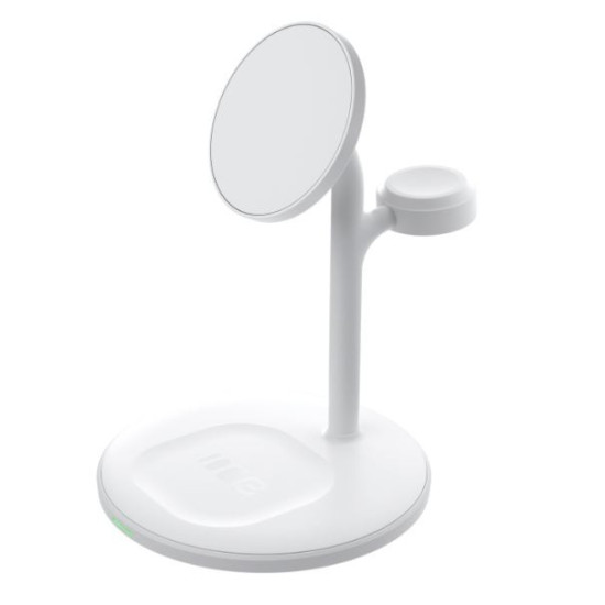 MagScape Ładowarka Indukcyjna 3w1 MagSafe magnetyczna Biała 