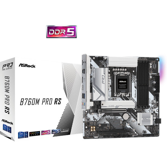 Płyta główna B760M Pro RS s1700 4DDR5 DP/HDMI mATX 