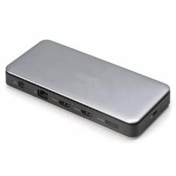 Stacja dokująca USB Typ C 11-portów 2x HDMI 1x DisplayPort 4K/60Hz DC-Jack 150W 