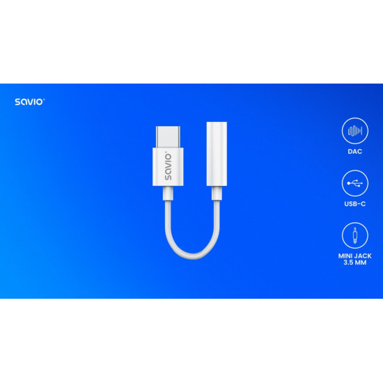 Adapter USB-C - Mini Jack 3,5 mm, Samsung, AK-52