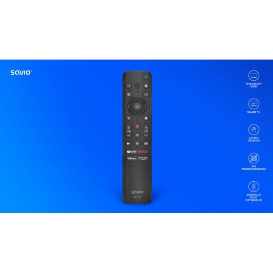Pilot uniwersalny/zamiennik do TV Sony, Smart TV, RC-13