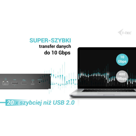 Stacja dokująca Universal 5x 4K/60Hz Display Power Delivery 100W