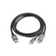 Kabel HDMI(M)-Displaypor(M) 1.8M 4K czarny