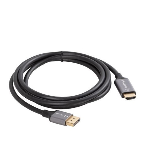 Kabel Displayport(M)-HDMI(M)1.8M 4K czarno-srebrny
