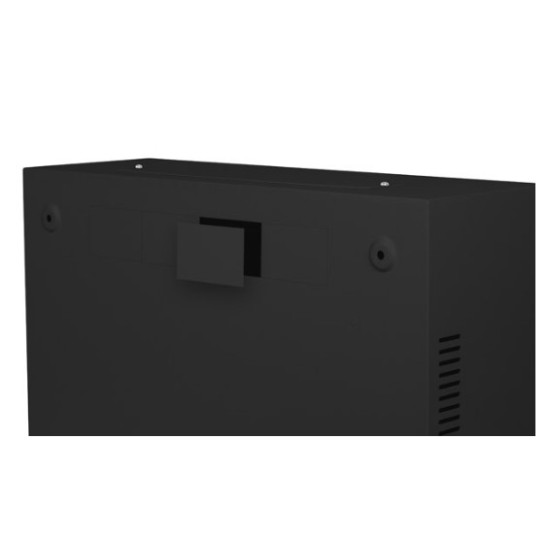 Szafa instalacyjna rack wisząca 19 cali 6U+3U 540x200 niskoprofilowa czarna ( złożona)