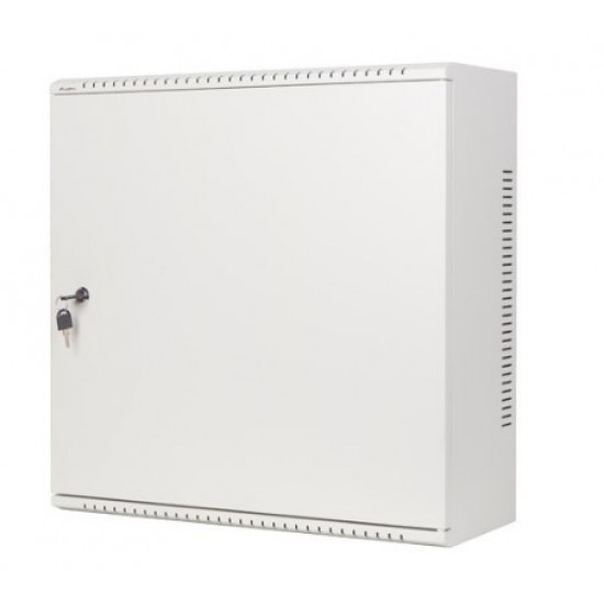 Szafa instalacyjna rack wisząca 19 cali 6U+3U 540x200 niskoprofilowa szara złożona