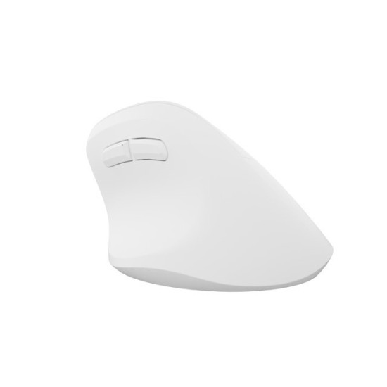 Mysz bezprzewodowa wertykalna Crake 2 BT 5.2 + 2.4GHz Biała 