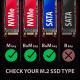 EEM2-GAM Obudowa zewnętrzna aluminiowa USB-C 3.2 Gen 2 M.2 NVMe/SATA SSD Gaming