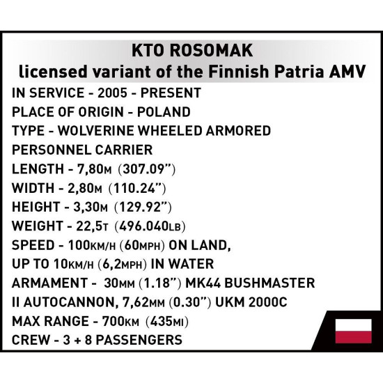 Klocki KTO Rosomak 666 klocków