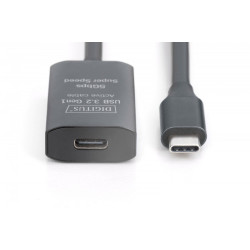 Kabel przedłużający aktywny USB-C - USB-C, USB 3.2 Gen1, 5Gbps, 5m 