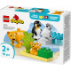 Klocki DUPLO 10442 Rodziny dzikich zwierząt: pingwiny i lwy 