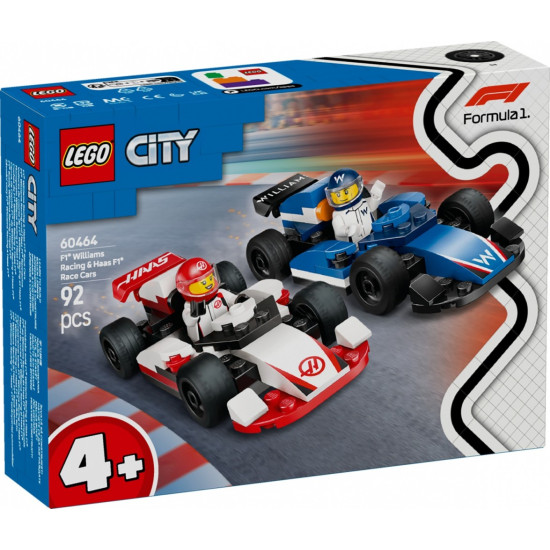 Klocki City 60464 F1 Bolidy Williams Racing i Haas F1 