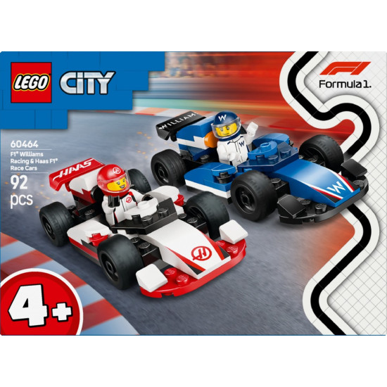Klocki City 60464 F1 Bolidy Williams Racing i Haas F1 