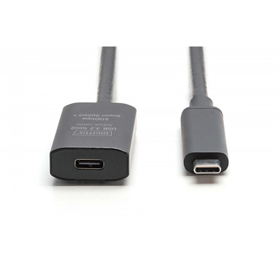 Kabel przedłużający aktywny USB-C - USB-C, USB 3.2 Gen2, 10Gbps, 5m 