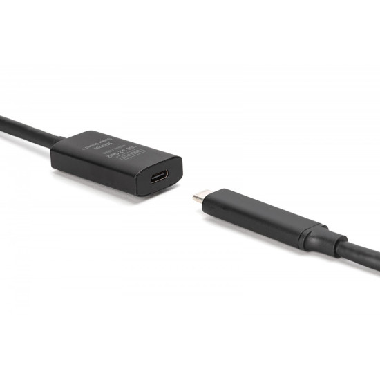 Kabel przedłużający aktywny USB-C - USB-C, USB 3.2 Gen2, 10Gbps, 5m 