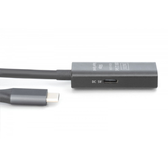 Kabel przedłużający aktywny USB-C - USB-A, USB 3.2 5Gbps, 10m 