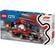 Klocki City 60443 F1 Pit stop i mechanicy z bolidem Ferrari 