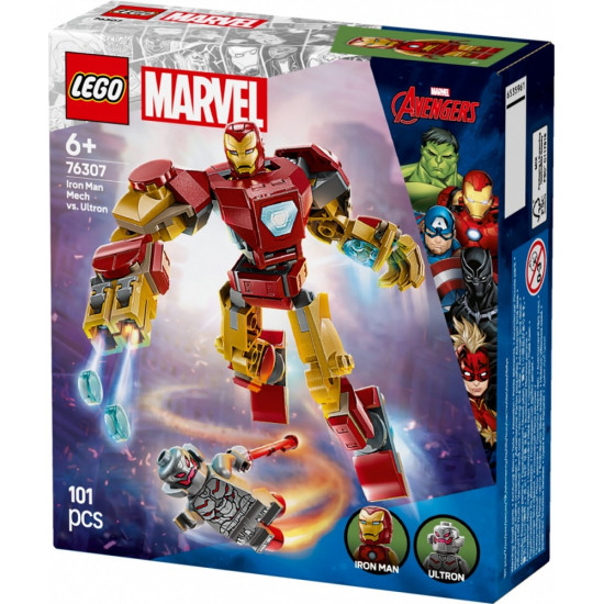 Klocki Super Heroes 76307 Mech Iron Mana kontra Ultron 