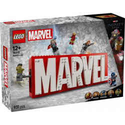 Klocki Super Heroes 76313 Logo MARVEL z minifigurkami 