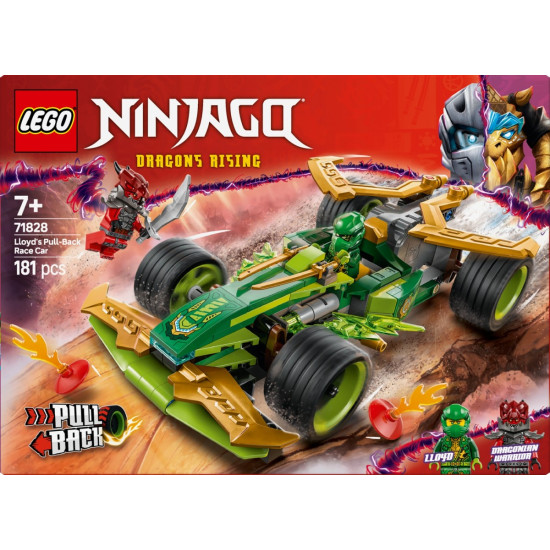 Klocki Ninjago 71828 Samochód wyścigowy Lloyda z napędem typu pull-back 