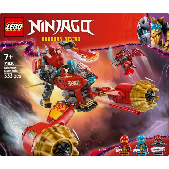 Klocki Ninjago 71830 Burzowy jeździec-mech Kaia 