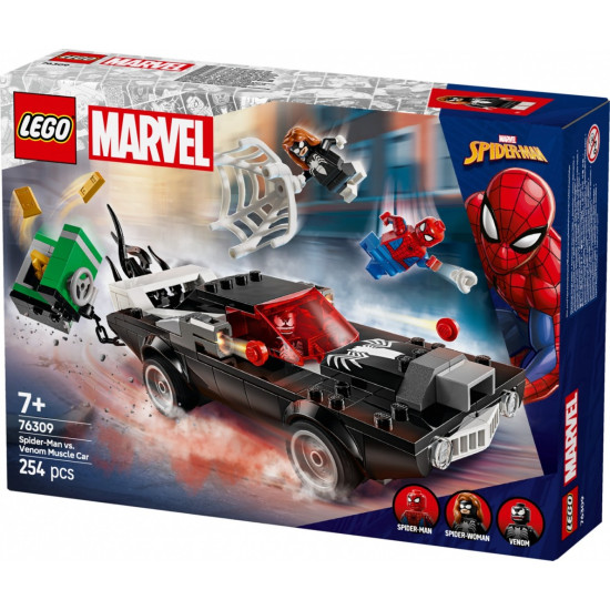 Klocki Super Heroes 76309 Spider-Man kontra muscle car Venoma 