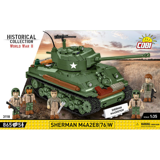Klocki Sherman M4A2E8 865 klocków 
