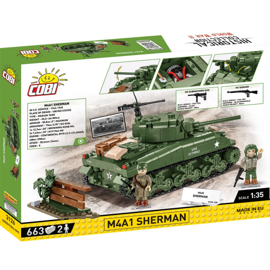 Klocki M4A1 Sherman 663 klocki 