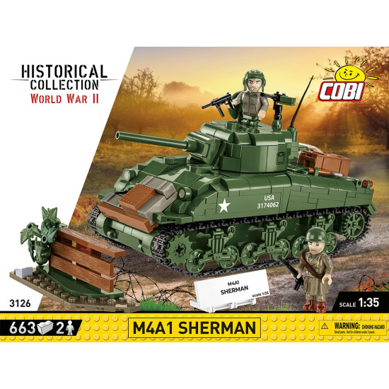 Klocki M4A1 Sherman 663 klocki 