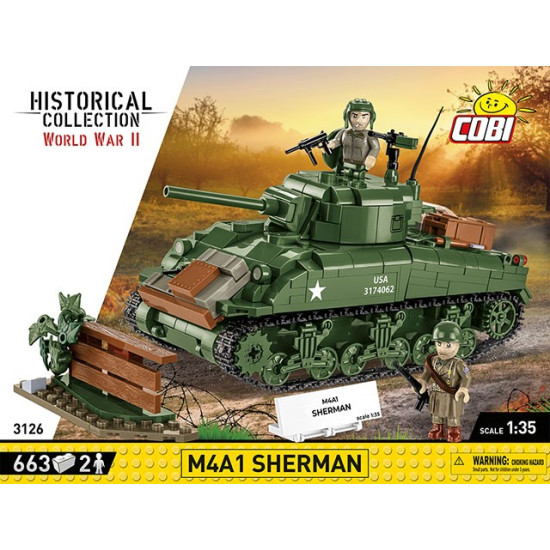 Klocki M4A1 Sherman 663 klocki 