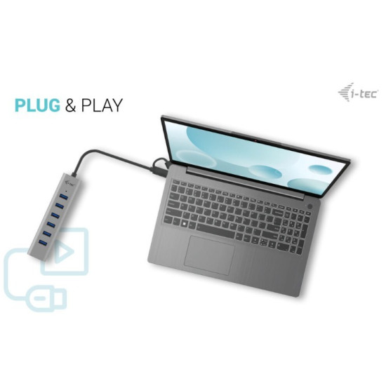 Hub USB-C Charging Metal HUB 7 Port 