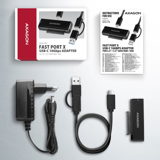 ADSA-FPX Adapter USB-C 10Gbps SATA 6G 2.5